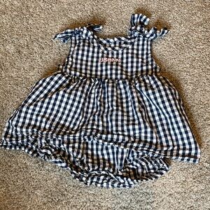 EUC UCONN  girls gingham dress. Never Worn!